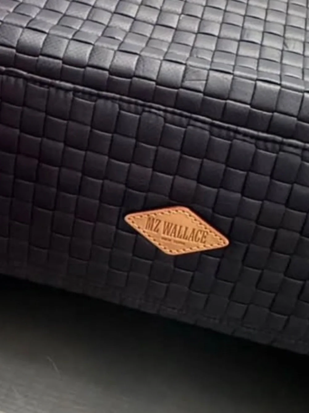 MZ Wallace Medium Woven Box Tote in Dawn (Navy) • Brand New with Tags - Picture 5 of 5